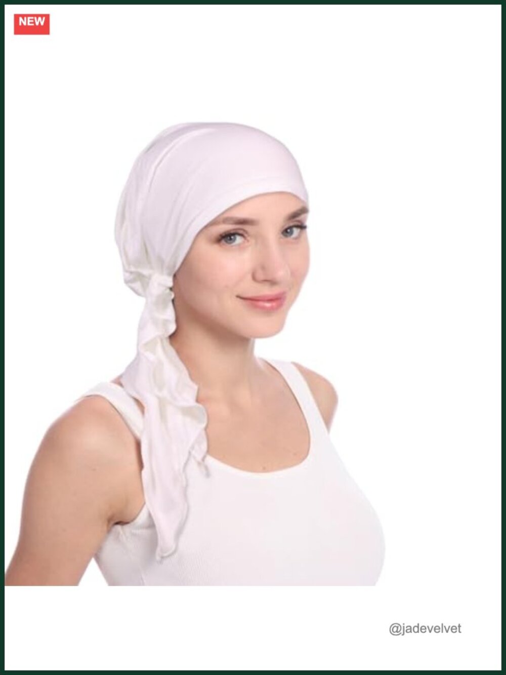 Slip-On Chemo Head Scarf for Women - Cotton Blend Turban Headwrap Cap